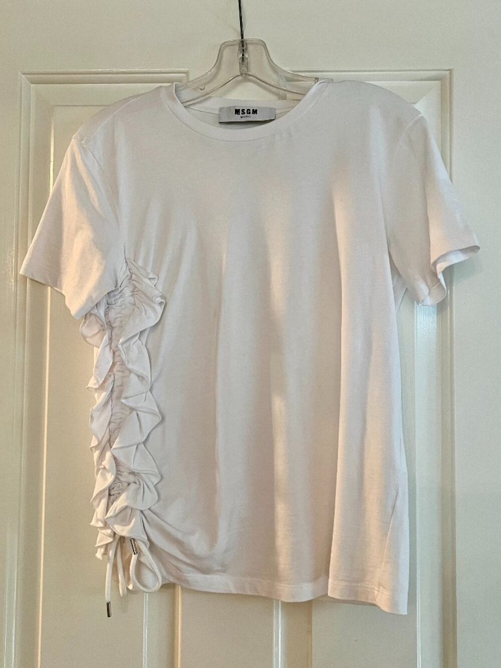 MSGM White Cotton Top size XS